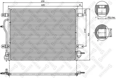 Condenser, air conditioning Audi A6 C5 · Audi A6 C5 Avant · Audi ALLROAD C5