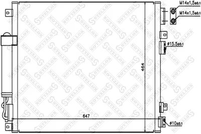 Condenser, air conditioning Chrysler 300C · Chrysler 300C Touring · Dodge CHARGER
