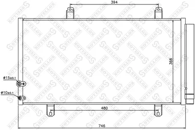 Condenser, air conditioning Toyota CAMRY Saloon · Toyota AVALON Saloon · Toyota VENZA