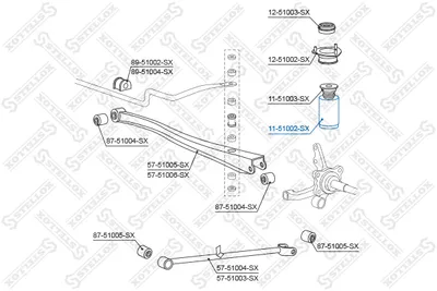 Protective Cap/Bellow, shock absorber Hyundai ACCENT I · Hyundai ACCENT Saloon · Hyundai ACCENT II