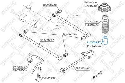 Rubber Buffer, suspension Chevrolet LACETTI