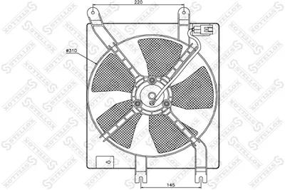 Fan, engine cooling Daewoo MATIZ · Daewoo MATIZ Hatchback Van