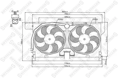 Fan, engine cooling Citroën XANTIA · Citroën XM · Citroën XM Break