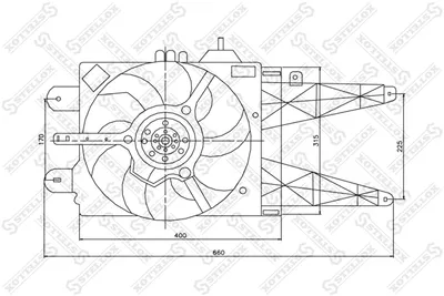 Fan, engine cooling Fiat PUNTO · Fiat PUNTO Hatchback Van