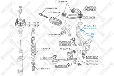 Tie Rod End Honda CIVIC VIII Hatchback · Honda ACCORD VIII · Honda ACCORD VIII Estate