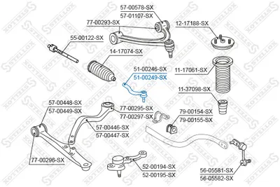Tie Rod End Toyota ARISTO · Lexus GS · Lexus LS