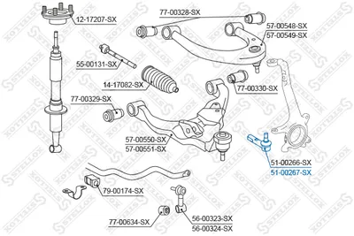 Tie Rod End Toyota LAND CRUISER 200 · Lexus LX