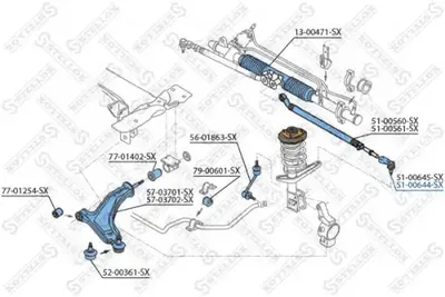 Tie Rod End Land Rover FREELANDER I Soft Top · Land Rover FREELANDER I