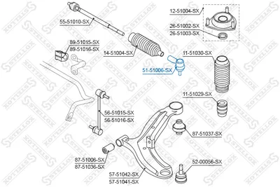 Tie Rod End Hyundai ACCENT I · Hyundai LANTRA I · Hyundai SONATA III