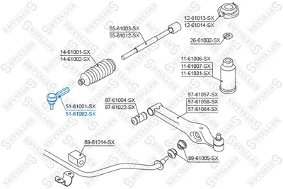 Tie Rod End Opel AGILA · Suzuki WAGON R+ · Suzuki IGNIS I