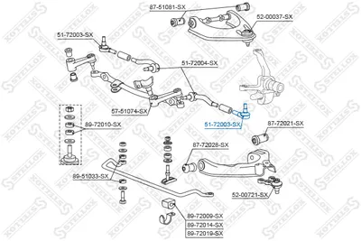 Tie Rod End Mitsubishi L 300 / DELICA II Bus · Mitsubishi PAJERO I · Mitsubishi L200