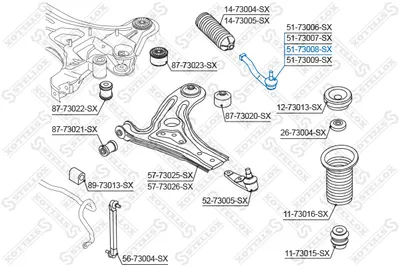 Tie Rod End Chevrolet AVEO / KALOS Saloon · Chevrolet AVEO / KALOS Hatchback · Daewoo KALOS