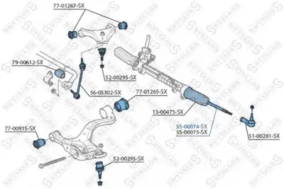 Inner Tie Rod Land Rover DISCOVERY III · Land Rover DISCOVERY IV · Land Rover DISCOVERY III VAN