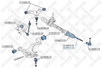 Inner Tie Rod Land Rover DISCOVERY III · Land Rover DISCOVERY IV · Land Rover DISCOVERY III VAN
