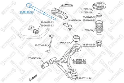 Inner Tie Rod Suzuki GRAND VITARA II · Suzuki LIANA Hatchback