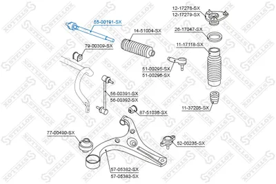 Inner Tie Rod Hyundai ACCENT II · Hyundai ACCENT II Saloon · Hyundai ACCENT III