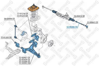 Inner Tie Rod Citroën C8 · Citroën C8 Van · Fiat ULYSSE