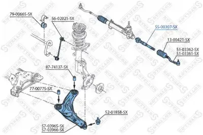 Inner Tie Rod Renault VEL SATIS · Renault ESPACE IV