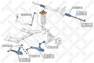 Inner Tie Rod Volvo 850 Estate · Volvo V70 I · Volvo C70 I Coupe
