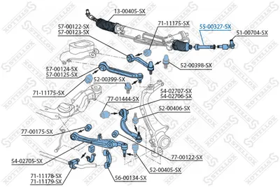 Inner Tie Rod Audi A8 D3 · Vw PHAETON · Bentley CONTINENTAL Coupe