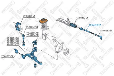 Inner Tie Rod Citroën EVASION MPV · Citroën JUMPY I · Citroën JUMPY I Van