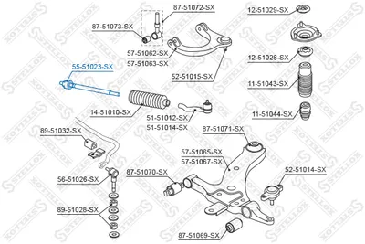 Inner Tie Rod Hyundai SONATA IV · Hyundai XG · Hyundai SONATA V