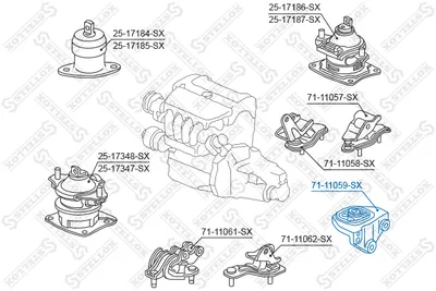 Mounting, manual transmission Honda ACCORD VII · Honda ACCORD VII Tourer