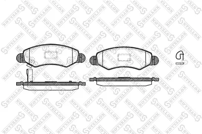 Brake Pad Set, disc brake Opel AGILA · Subaru JUSTY III · Suzuki SWIFT II Hatchback