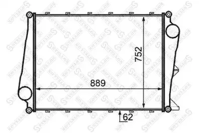 Intake air radiator STELLOX 81-10806-SX
