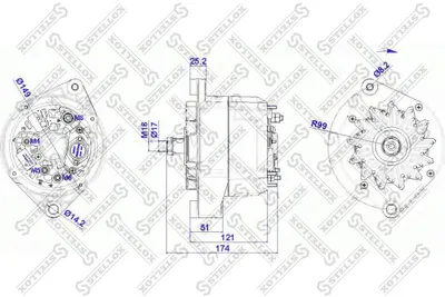 Alternator Volvo S40 I · Volvo V40 Estate · Volvo V70 I