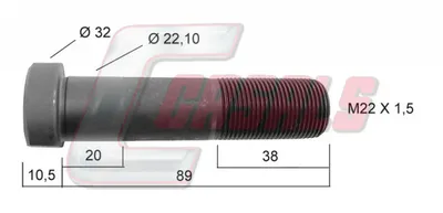 CASALS 21225 wheel bolt