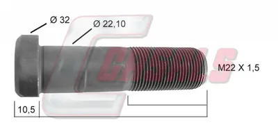 CASALS wheel bolt 21236