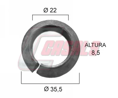 Brake for axles, wheel bearing CASALS 21382
