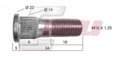CASALS 21446 wheel bolt
