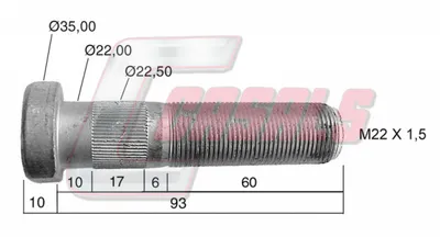 CASALS 21475 wheel bolt