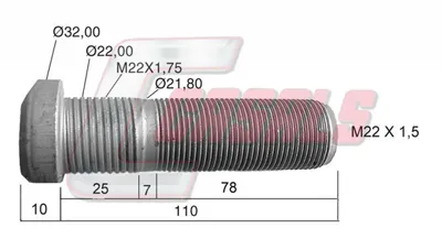 CASALS wheel bolt 21493