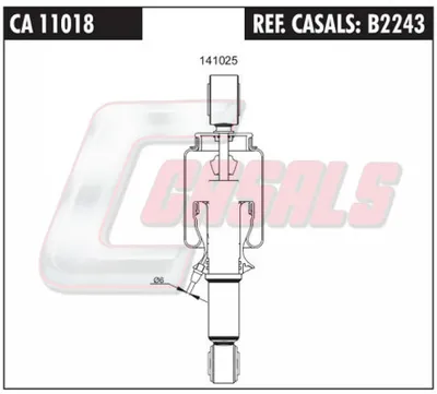 Shock Absorber, driver cab suspension Opel MANTA B · Opel MANTA B CC · Opel ASCONA B
