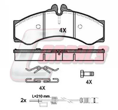 Brake Pad Set, disc brake Iveco DAILY I Van · Iveco DAILY I Platform/Chassis · Iveco DAILY II Van