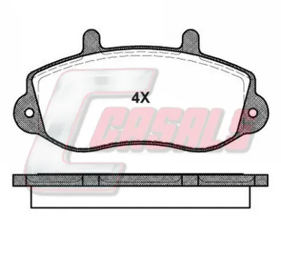 Brake Pad Set, disc brake Daihatsu EXTOL Bus · Mitsubishi COLT III · Mitsubishi COLT IV