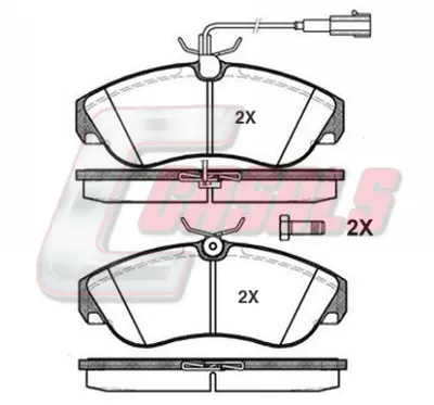 Brake Pad Set, disc brake Alfa Romeo 33 · Alfa Romeo 33 Sportwagon