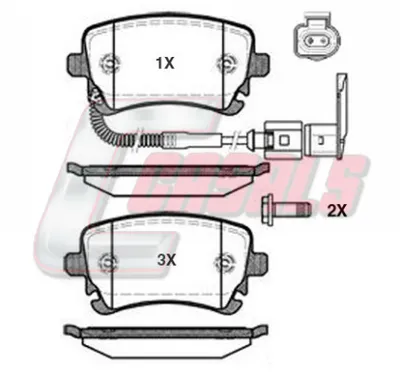 Brake Pad Set, disc brake Vw MULTIVAN T5 · Vw TRANSPORTER T5 Platform/Chassis (7JD, 7JE, 7JL, 7JY, 7JZ, 7F · Vw TRANSPORTER T5 Van