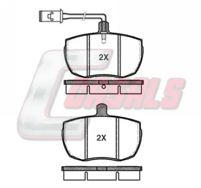 Brake Pad Set, disc brake Vw TRANSPORTER T2 Bus · Vw TRANSPORTER T2 Van · Vw TRANSPORTER T3 Van
