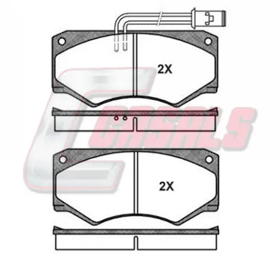 Brake Pad Set, disc brake Iveco DAILY I Van · Iveco DAILY I Platform/Chassis · Mercedes-Benz T1 Van