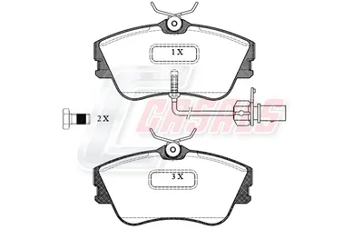 Brake Pad Set, disc brake Vw TRANSPORTER T4 Bus · Vw TRANSPORTER T4 Van · Vw TRANSPORTER T4 Platform/Chassis (70E, 70L, 70M, 7DE, 7DL, 7D