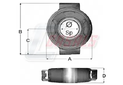 Suspension, propshaft Mercedes-Benz T2/LN1 Van · Mercedes-Benz T2/LN1 Platform/Chassis