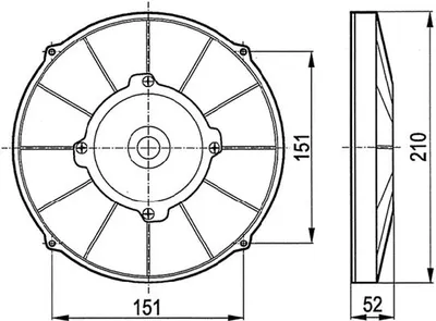 Fan, engine cooling ACR 166003