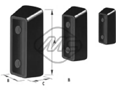Support, bumpers Metalcaucho 41586