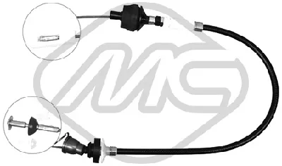 Cable Pull, clutch control Peugeot 206 Hatchback · Peugeot 206 CC · Peugeot 206 SW