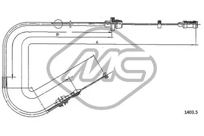 Accelerator Cable Fiat CINQUECENTO