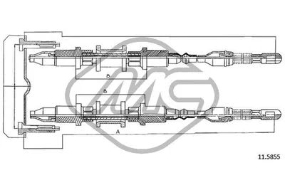 Cable Pull, parking brake Opel KADETT E Estate · Opel KADETT E Hatchback · Opel KADETT E Combo